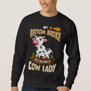 Sudadera Se rompió mi cuarto de vaca, así que me convertí e