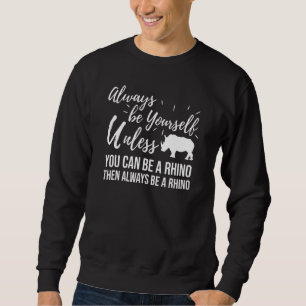 Sudadera Sé un amante del rinoceronte rinoceronte