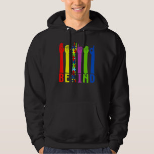 Sudadera Sea amable con la mano del lenguaje de Rótulo habl
