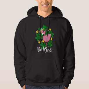 Sudadera Sea amable Flamingo St Patrick Day Funny Pink Bird