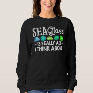 Sudadera Sea Glass Collecting Beach Glass Quotes Beachcombi