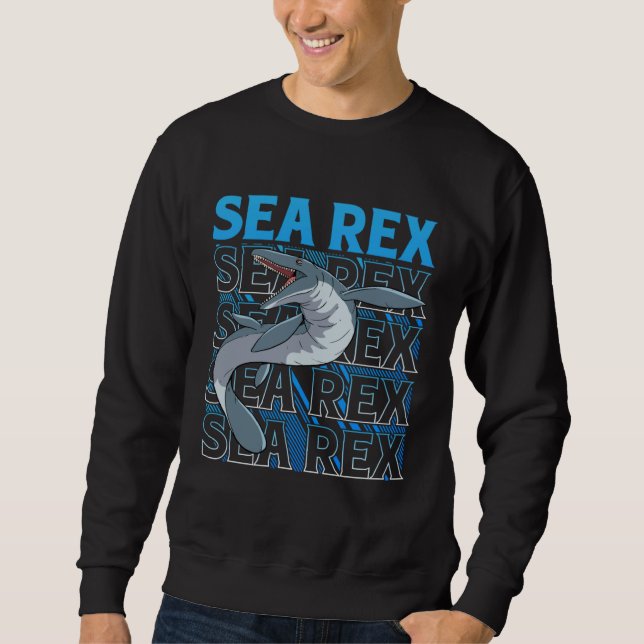 Sudadera Sea Rex Dinosaur  Future Paleontologist Mosasaurus (Anverso)