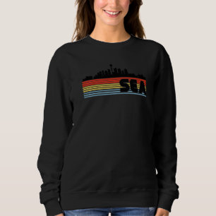 Sudadera SEA Seattle Retro Rainbow Strike City