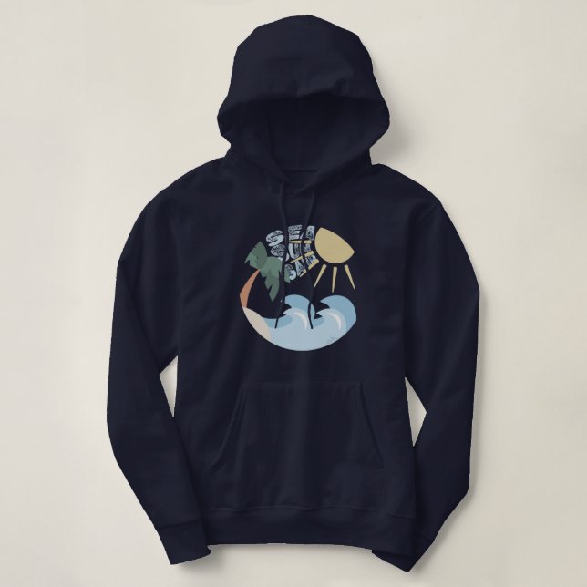 Sudadera Sea, Sun, Sand Hoodie (Diseño del anverso)