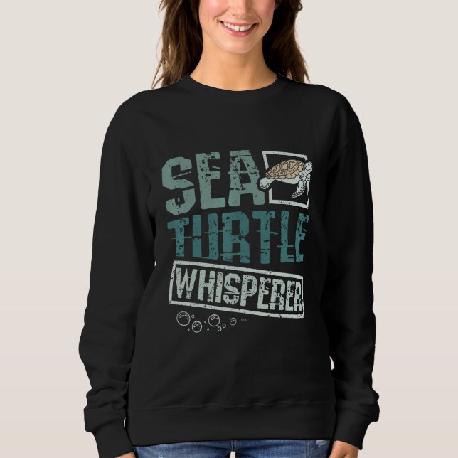 Sudadera Sea turtle whisperer (Anverso)