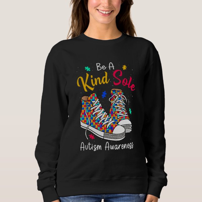 Sudadera Sea Un K Ind Sole Autism Awareness R Ainbow Tr End (Anverso)