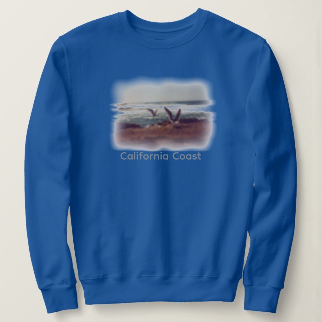 Sudadera Seagulls on California Coast Sweatshirt (Anverso del diseño)