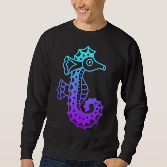 Sudadera Seahorse Mandala Aesthetic (Anverso)