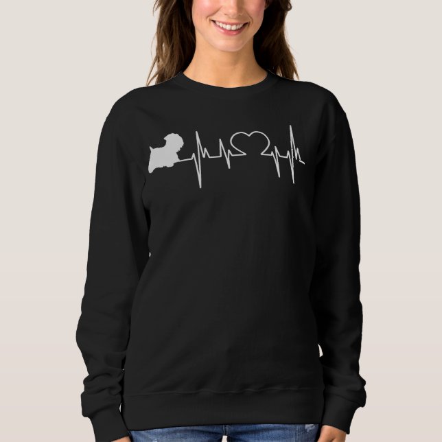 Sudadera Sealyham Terrier Dog Heartbeat (Anverso)