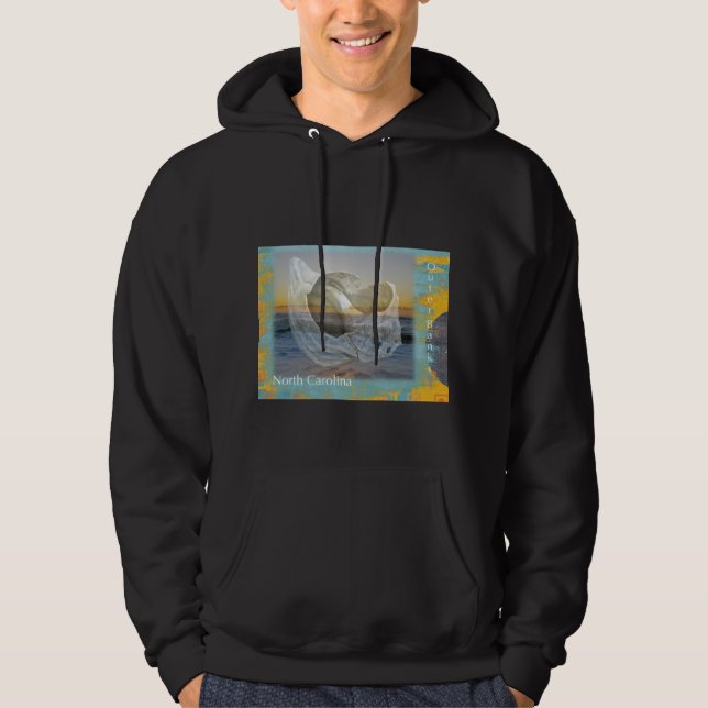 Sudadera Seashell y resaca de Outer Banks Carolina del (Anverso)