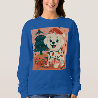 Sudadera Season's Grrreetings! Funny Santa Dog