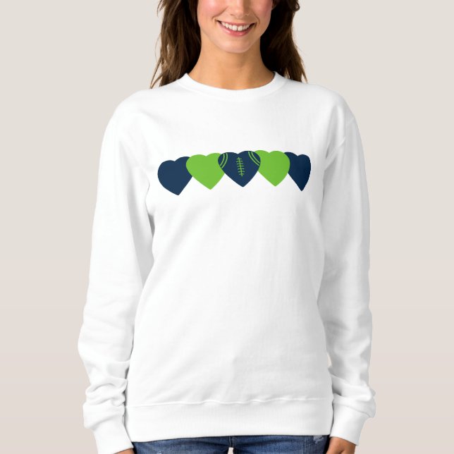 Sudadera Seattle Seahawks Hearball (Anverso)