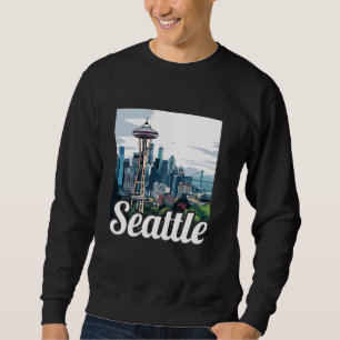 Sudadera Seattle Skyline Cityscape Souvenirs Seattle Washin