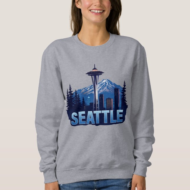 Sudadera Seattle Washington Estados Unidos de América (Anverso)