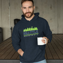 Sudadera Seattle Washington Skyline City
