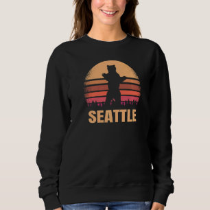 Sudadera Seattle Washington Vintage Bear Tenía 70 Años Dolo