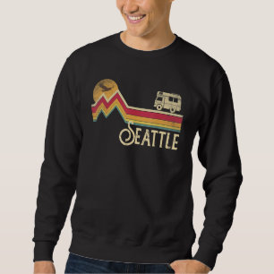 Sudadera Seattle Washington Vintage Retro Style Men M