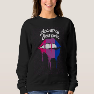 Sudadera Secretamente Bisexual Introvertido Orgullo Bi Anti