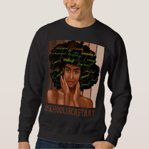 Sudadera Secretaria de escuela Mujeres africanas desordenad