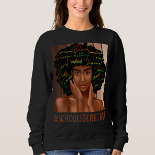 Sudadera Secretaria de escuela Mujeres africanas desordenad