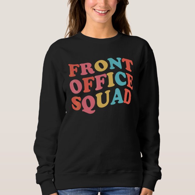 Sudadera Secretaria Front Office Squad Mejor Retro Atrás  (Anverso)