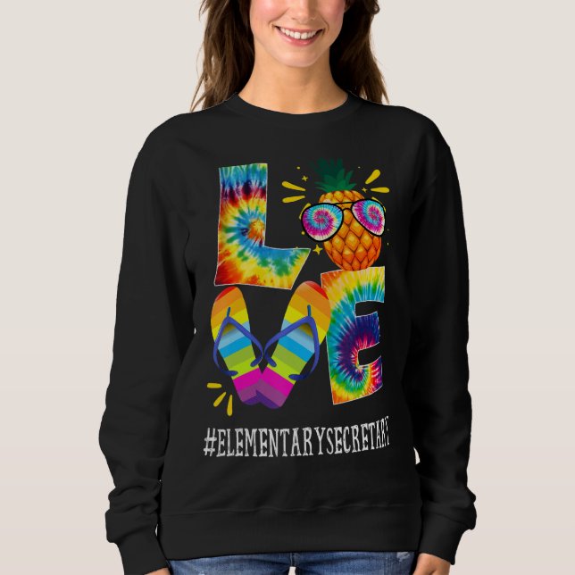 Sudadera Secretario Elemental Love Pineapple Summer Off Dut (Anverso)