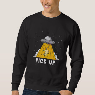 Sudadera Secuestro Alien Cat Creer Ovni Gatito Entra En Pe