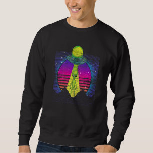 Sudadera Secuestro Alien Retro Vaporwave 90s Creyente Ovni