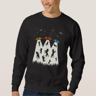 Sudadera Secuestro Alien Vintage Ovni Retro Unicornio