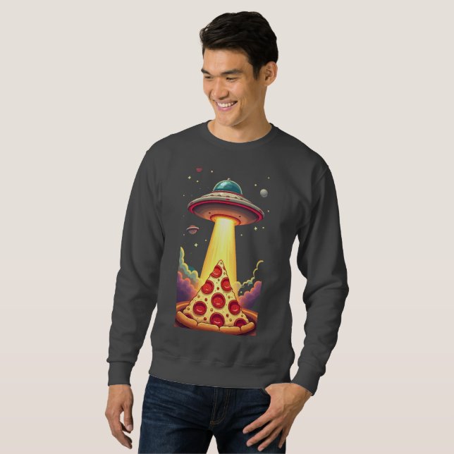 Sudadera Secuestro de OVNI Pizza (Anverso completo)