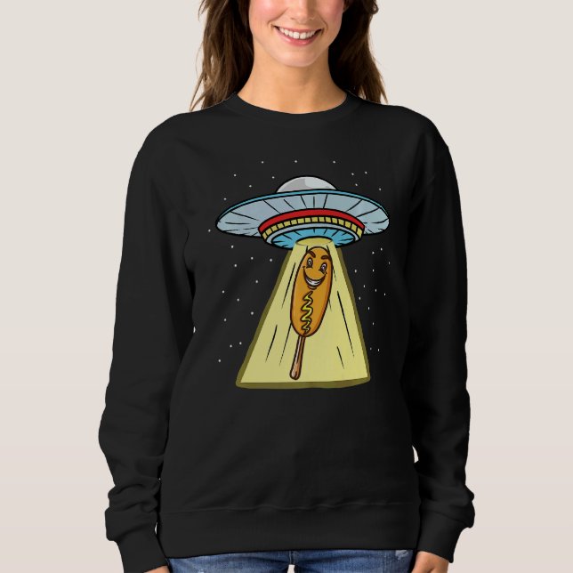 Sudadera Secuestro de perros de maíz Ufo (Anverso)