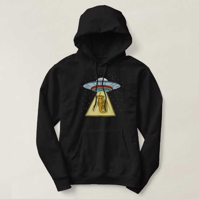 Sudadera Secuestro de Ufo del Cuerno Francés3 (Diseño del anverso)