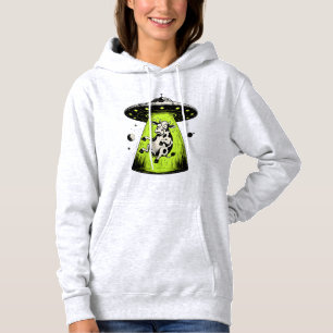 Sudadera Secuestro de vaca alienígena Weirdcore Surrealista