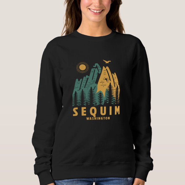 Sudadera Secuim Mountains Washington Senderismo Vintag al a (Anverso)