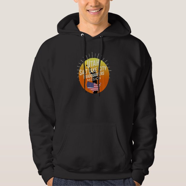 Sudadera Sede de Utah SLC Mormón Misión LDS Misionero (Anverso)
