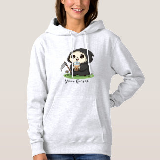 Sudadera Segador adorable bebiendo té de boba