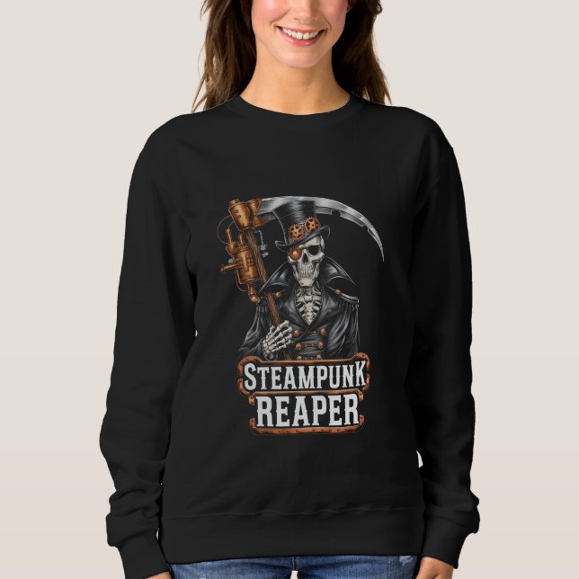 Sudadera Segador Sombrío Steampunk Dios de la Muerte Engran (Anverso)