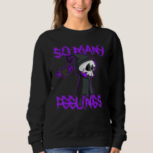 Sudadera Segadora Sombría de Metal Pesado Sentimientos Emo