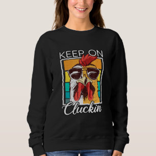Sudadera Seguir Echando Pollo Retro Estilo Vintage