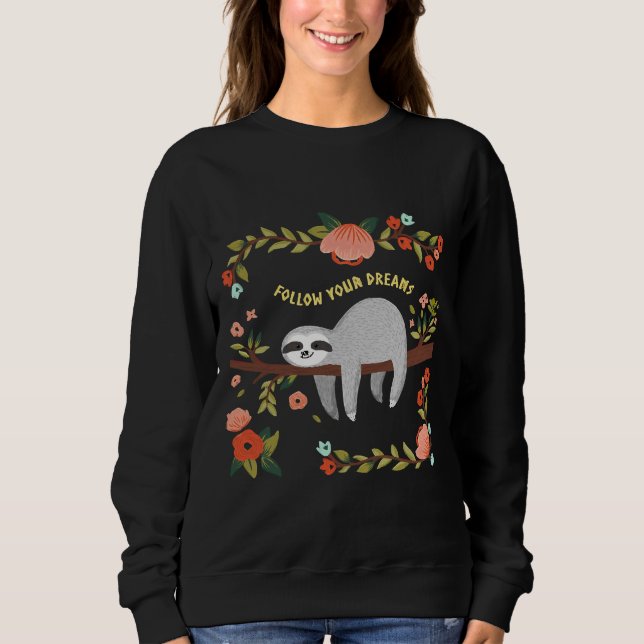 Sudadera Seguir tu Sloams Sloth (Anverso)