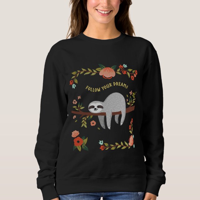 Sudadera Seguir tu Sloams Sloth (Anverso)