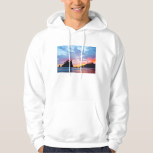 Sudadera Segunda playa al atardecer, Washington
