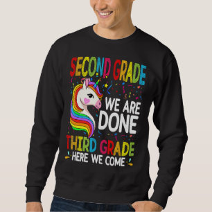 Sudadera Segundo Grado De Unicornio Aquí Se Tercer Grado