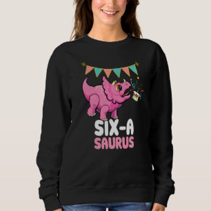 Sudadera Seis A Saurus Dinosaur Cute Kiddo Triceratops 1