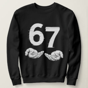 Sudadera Seis Siete 6 7 Meme Gen Alpha Jerga 6 7 Manos