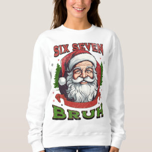 Sudadera Seis Siete Bruh Navidad Humor en Internet 6 7 Meme