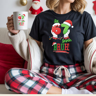 Sudadera Seis Siete Meme Divertido de Navidad para Adolesce