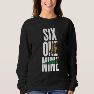 Sudadera Seis Uno Nueve 6619 Código de Área California San