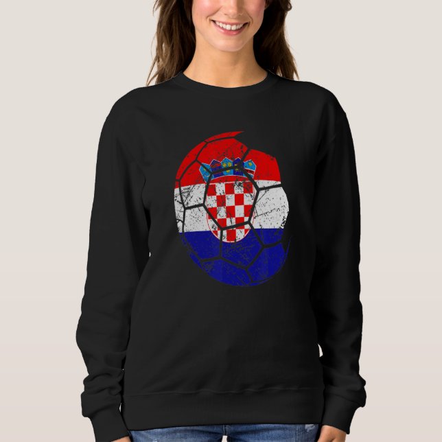 Sudadera Selección Nacional De Fútbol De Croacia Apoya La B (Anverso)