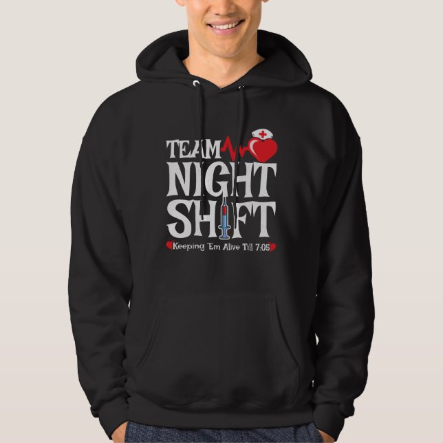 Sudadera Selección nocturna de equipo - Enfermero de turno  (Anverso)